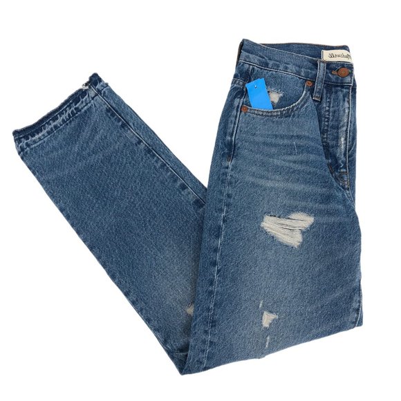 Madewell Blue Classic Straight Leg Jeans | Good Condition - Picture 4 of 7